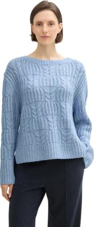 TOM TAILOR Strickpullover, mit Zopfmuster