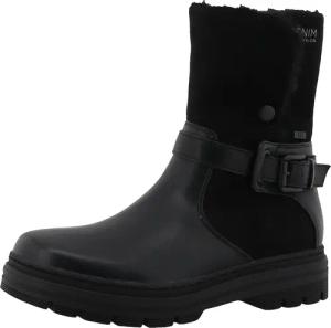 TOM TAILOR Winterstiefelette, Blockabsatz, Winterboots, Stiefelette mit Zierschnalle