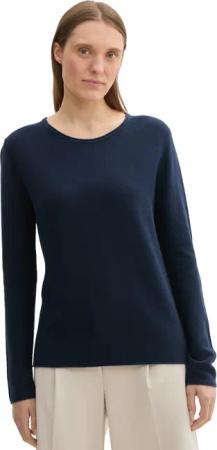 TOM TAILOR Strickpullover "Otto", mit Viskose