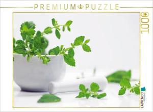 CALVENDO Puzzle CALVENDO Puzzle Melissa officinalis, frische Kräuter der Gesundheit 1000 Teile Lege-Größe 64 x 48 cm Foto-Puzzle Bild von Tanja Riedel, 1000 Puzzleteile
