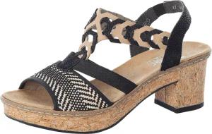 Rieker Sandalette, Sommerschuh, Sandale, Plateauabsatz, in elegantem Look