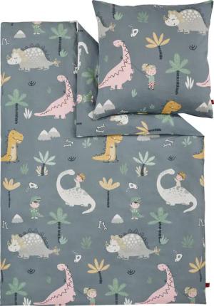 s.Oliver Kinderbettwäsche "Satinbettwäsche s.Oliver Junior", in verschiedenen Designs: Tiere Safari Afrika, Dino, Weltall, Einhorn
