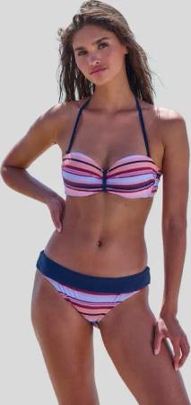 s.Oliver Bügel-Bandeau-Bikini-Top "Pasta", in trendiger Streifen-Optik