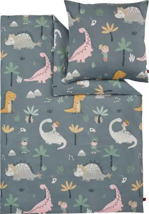 s.Oliver Kinderbettwäsche "Satinbettwäsche s.Oliver Junior", in verschiedenen Designs: Tiere Safari Afrika, Dino, Weltall, Einhorn