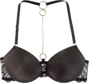 LASCANA Push-up-BH mit extravagantem Rücken aus Spitze und modischen Ringen, sexy Dessous
