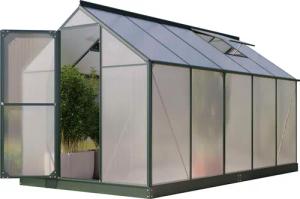Vitavia Gewächshaus "Eos 7500", Alu-Profile, Stahlfundamentrahmen, 6 mm Hohlkammerplatten