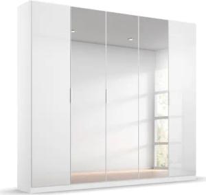 rauch Drehtürenschrank "Kleiderschrank Schrank Garderobe KOLUNA mit Glastüren und Spiegel", inkl. 2 Innenschubladen sowie extra Einlegeböden MADE IN GERMANY