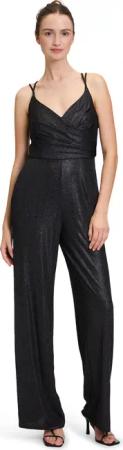 Vera Mont Overall "Vera Mont Jumpsuit mit V-Ausschnitt", (1 tlg.), Materialmix