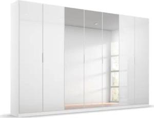 rauch Drehtürenschrank "Kleiderschrank Schrank Garderobe KOLUNA mit Glastüren und Spiegel", inkl. 2 Innenschubladen sowie extra Einlegeböden MADE IN GERMANY