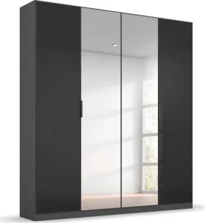 rauch Drehtürenschrank "Kleiderschrank Schrank Garderobe KOLUNA mit Glastüren und Spiegel", inkl. 2 Innenschubladen sowie extra Einlegeböden MADE IN GERMANY