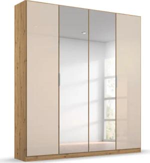 rauch Drehtürenschrank "Kleiderschrank Schrank Garderobe KOLUNA mit Glastüren und Spiegel", inkl. 2 Innenschubladen sowie extra Einlegeböden MADE IN GERMANY