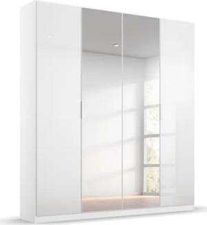 rauch Drehtürenschrank "Kleiderschrank Schrank Garderobe KOLUNA mit Glastüren und Spiegel", inkl. 2 Innenschubladen sowie extra Einlegeböden MADE IN GERMANY