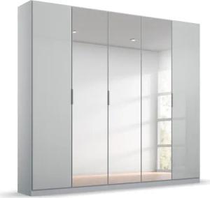 rauch Drehtürenschrank "Kleiderschrank Schrank Garderobe KOLUNA mit Glastüren und Spiegel", inkl. 2 Innenschubladen sowie extra Einlegeböden MADE IN GERMANY