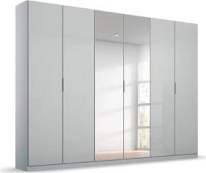 rauch Drehtürenschrank "Kleiderschrank Schrank Garderobe KOLUNA mit Glastüren und Spiegel", inkl. 2 Innenschubladen sowie extra Einlegeböden MADE IN GERMANY