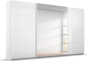 rauch Schwebetürenschrank "Kleiderschrank Schrank Garderobe KOLUNA mit Glastüren und Spiegel", inkl. 2 Innenschubladen sowie extra Einlegeböden MADE IN GERMANY