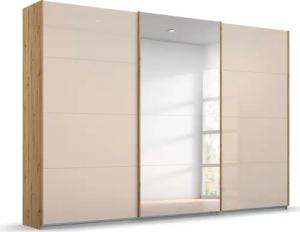 rauch Schwebetürenschrank "Kleiderschrank Schrank Garderobe KOLUNA mit Glastüren und Spiegel", inkl. 2 Innenschubladen sowie extra Einlegeböden MADE IN GERMANY