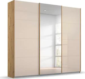 rauch Schwebetürenschrank "Kleiderschrank Schrank Garderobe KOLUNA mit Glastüren und Spiegel", inkl. 2 Innenschubladen sowie extra Einlegeböden MADE IN GERMANY