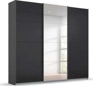 rauch Schwebetürenschrank "Kleiderschrank Schrank Garderobe KOLUNA mit Glastüren und Spiegel", inkl. 2 Innenschubladen sowie extra Einlegeböden MADE IN GERMANY