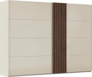 rauch Schwebetürenschrank "Kleiderschrank Schrank Garderobe Wäscheschrank TEGIO", mit hochwertigen Holzdekoraufleistung und Glasfront MADE IN GERMANY