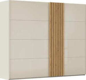 rauch Schwebetürenschrank "Kleiderschrank Schrank Garderobe Wäscheschrank TEGIO", mit hochwertigen Holzdekoraufleistung und Glasfront MADE IN GERMANY
