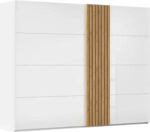 rauch Schwebetürenschrank "Kleiderschrank Schrank Garderobe Wäscheschrank TEGIO", mit hochwertigen Holzdekoraufleistung und Glasfront MADE IN GERMANY