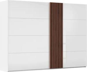 rauch Schwebetürenschrank "Kleiderschrank Schrank Garderobe Wäscheschrank TEGIO", mit hochwertigen Holzdekoraufleistung und Glasfront MADE IN GERMANY