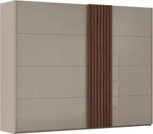 rauch Schwebetürenschrank "Kleiderschrank Schrank Garderobe Wäscheschrank TEGIO", mit hochwertigen Holzdekoraufleistung und Glasfront MADE IN GERMANY