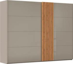 rauch Schwebetürenschrank "Kleiderschrank Schrank Garderobe Wäscheschrank TEGIO", mit hochwertigen Holzdekoraufleistung und Glasfront MADE IN GERMANY