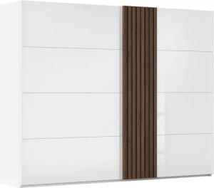 rauch Schwebetürenschrank "Kleiderschrank Schrank Garderobe Wäscheschrank TEGIO", mit hochwertigen Holzdekoraufleistung und Glasfront MADE IN GERMANY