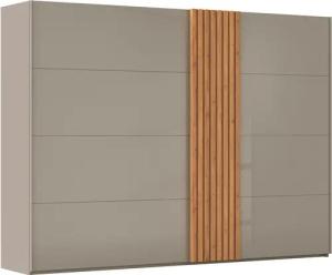 rauch Schwebetürenschrank "Kleiderschrank Schrank Garderobe Wäscheschrank TEGIO", mit hochwertigen Holzdekoraufleistung und Glasfront MADE IN GERMANY