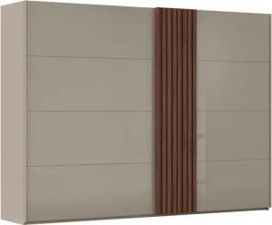 rauch Schwebetürenschrank "Kleiderschrank Schrank Garderobe Wäscheschrank TEGIO", mit hochwertigen Holzdekoraufleistung und Glasfront MADE IN GERMANY