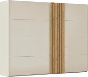 rauch Schwebetürenschrank "Kleiderschrank Schrank Garderobe Wäscheschrank TEGIO", mit hochwertigen Holzdekoraufleistung und Glasfront MADE IN GERMANY