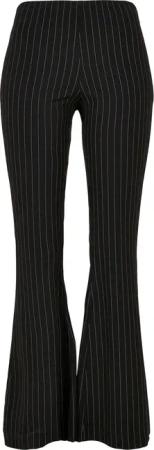 URBAN CLASSICS Stoffhose "Urban Classics Damen Ladies Flared Pin Stripe Pants", (1 tlg.)