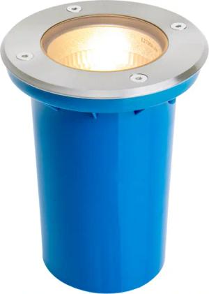 näve LED Gartenstrahler "Suelo", 1 flammig, Leuchtmittel E27 Leuchtmittel wechselbar, E27 max. 9W LED, Belastbarkeit: bis 1.000 kg, stahl-blank, d: 10,2cm