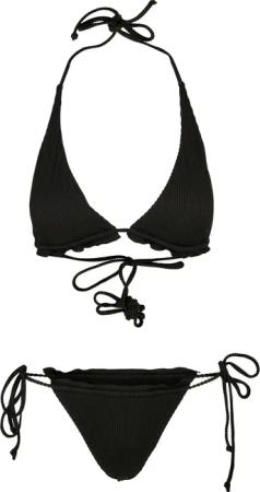 URBAN CLASSICS Bügel-Bikini "Urban Classics Damen Ladies Rib Babylock Triangle Bikini"