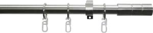 GARDINIA Gardinenstange "Set Metall", 1 läufig-läufig, Fixmaß, 1-Lauf