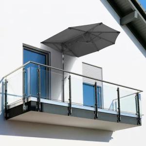 Schneider Schirme Balkonschirm "Salerno mezza", mit Schutzhülle, ohne Schirmständer