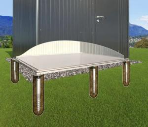 Biohort Gerätehaus-Fundamentrahmen, Gerätehaus-Fundament "SmartBase PLUS"