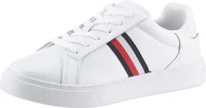 Tommy Hilfiger Sneaker "ESSENTIAL COURT SNEAKER STRIPES", Freizeitschuh, Halbschuh, Schnürschuh mit gepolstertem Schaftrand