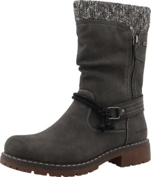 TOM TAILOR Stiefel, Blockabsatz, Kurzstiefel in Bequemweite G (= weit)