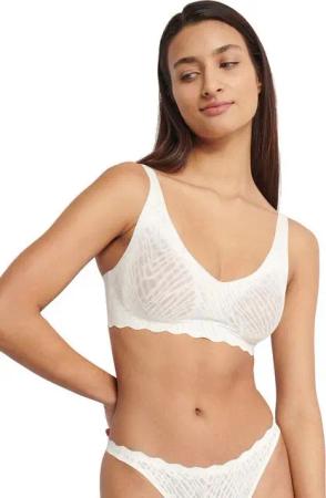 sloggi Bügelloser BH ZERO Feel Bliss Soft bra nahtlos mit Spitzenoptik
