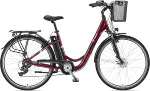 Telefunken E-Bike "Multitalent RC822", 7 Gang, Shimano, Tourney, Frontmotor 250 W, (ca. 100 km Reichweite-2 V-Bremsen-Beleuchtung-Straßenzulassung), City Elektrofahrrad, Damen Herren, 28 Zoll, 36 V 374 Wh Akku, Pedelec