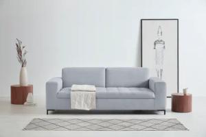 OTTO products 3-Sitzer "Grazzo", hochwertige Stoffe aus recyceltem Material, Steppung im Sitzbereich