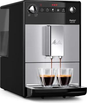 Melitta Kaffeevollautomat "Purista F230-101, silber/schwarz", Lieblingskaffee-Funktion, kompakt & extra leise