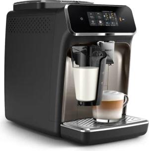 Philips Kaffeevollautomat "EP2336/40 2300 Series", 4 Kaffeespezialitäten, mit LatteGo-Milchsystem, Schwarz verchromt