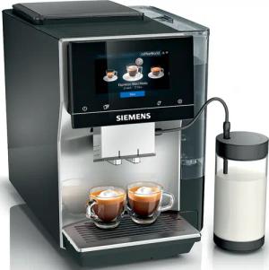 SIEMENS Kaffeevollautomat "EQ700 classic TP715D47, Cold Brew, intuitives 5" TFT-Display", App, iaromaSelect, 10 Favoriten, autom. Dampfreinigung,silber metallic
