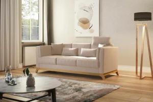 Home affaire 3-Sitzer "Viva", mit Holzrahmen aus Eiche