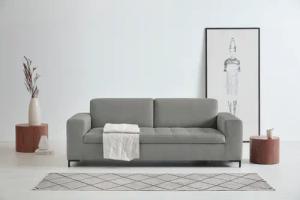 OTTO products 3-Sitzer "Grazzo", hochwertige Stoffe aus recyceltem Material, Steppung im Sitzbereich
