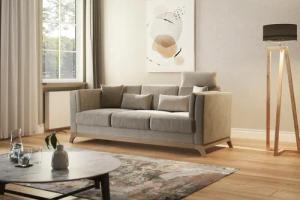 Home affaire 3-Sitzer "Viva", mit Holzrahmen aus Buche