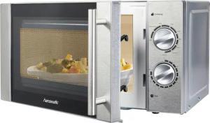 Hanseatic Mikrowelle "65509859", Grill, 700 W, 5 Leistungsstufen und Auftaufunktion